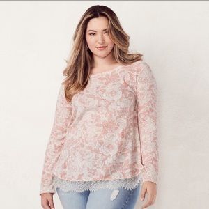 NWT LC Conrad Lace Top